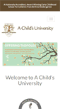 Mobile Screenshot of achildsuniversity.com